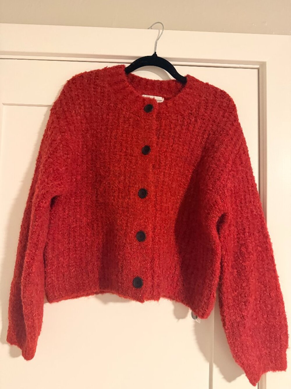 Zenana Button Down Cardigan Sweater - Ruby size Small